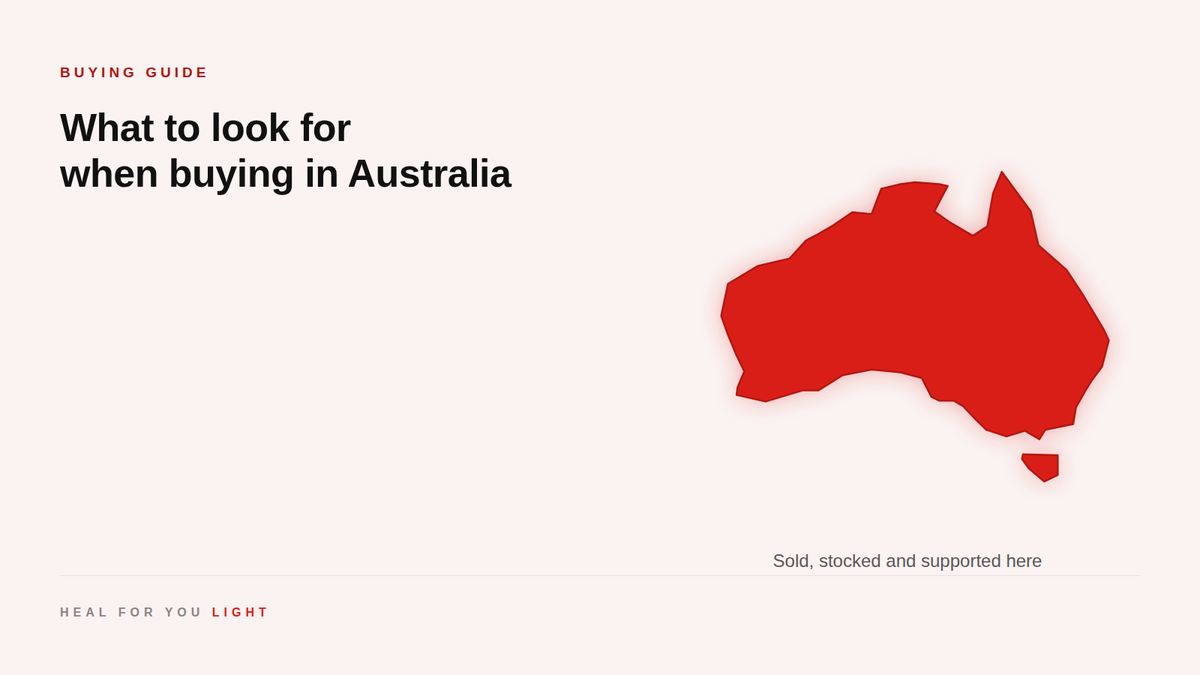 Outline of Australia including Tasmania, glowing red